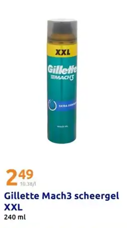 Action Gillette Mach3 scheergel XXL aanbieding
