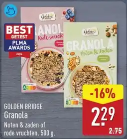 ALDI Golden Bridge Granola aanbieding