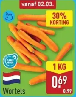 ALDI Wortels aanbieding