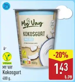 ALDI My vay kokosgurt aanbieding