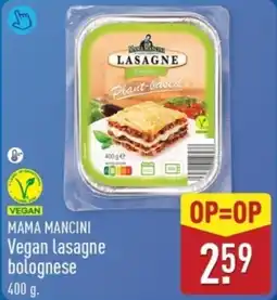 ALDI Mama Mancini Vegan Lasagne Bolognese aanbieding