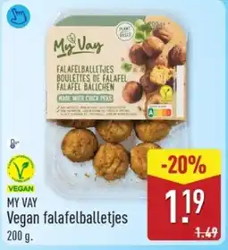 ALDI My Vay Vegan Falafelballetjes aanbieding
