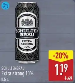 ALDI Scschultenbräu Extra Strong 10% aanbieding