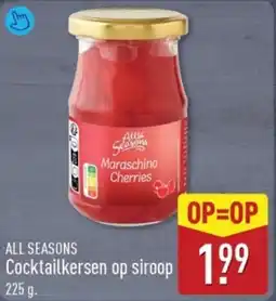 ALDI All Seasons Cocktailkersen op Siroop aanbieding
