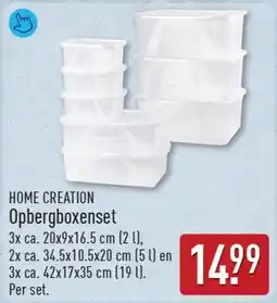 ALDI Home Creation Opbergboxenset aanbieding