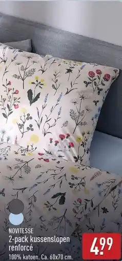 ALDI Novitesse Kussenslopen Renforcé aanbieding