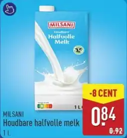 ALDI Milsani Houdbare halfvolle melk aanbieding