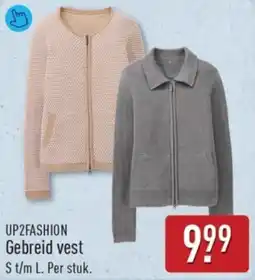 ALDI Up2fashion Gebreid Vest aanbieding