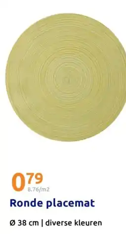 Action Ronde placemat aanbieding