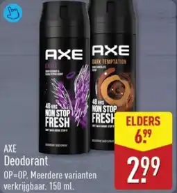ALDI Axe Deodorant aanbieding