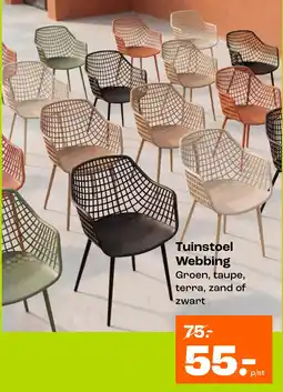 Kwantum Tuinstoel Webbing aanbieding