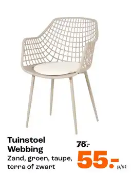 Kwantum Tuinstoel Webbing aanbieding