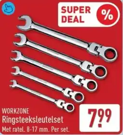ALDI Workzone Ringsteeksleutelset aanbieding