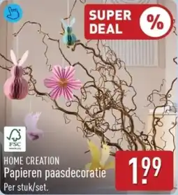 ALDI Home Creation Papieren Paasdecoratie aanbieding