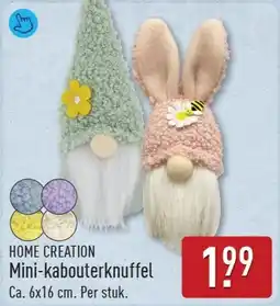 ALDI Home Creation Mini Kabouterknuffel aanbieding