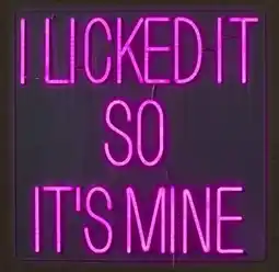 Kwantum Wandlamp Neon It's Mine aanbieding