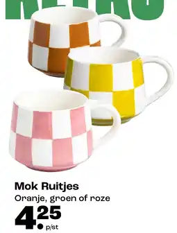 Kwantum Mok Ruitjes aanbieding