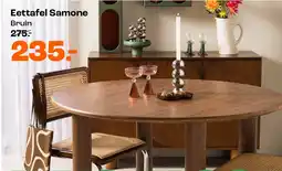 Kwantum Eettafel Samone Bruin aanbieding