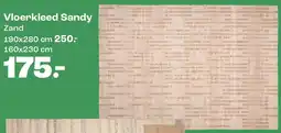 Kwantum Vloerkleed Sandy Zand aanbieding