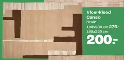 Kwantum Vloerkleed Canso Bruin aanbieding