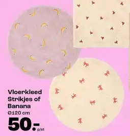 Kwantum Vloerkleed Strikjes of Banana aanbieding