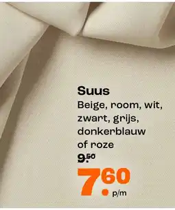 Kwantum Suus voeringstoffen aanbieding