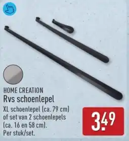 ALDI Home creation Rvs schoenlepel aanbieding