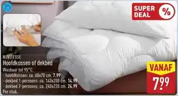 ALDI Novitesse Hoofdkussen of dekbed aanbieding