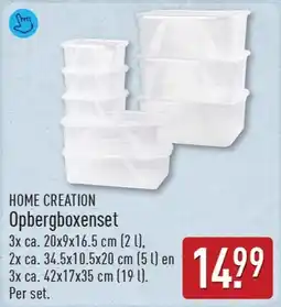 ALDI Opbergboxenset aanbieding