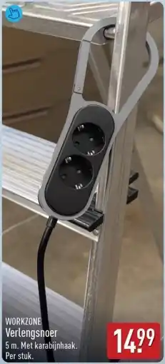 ALDI Workzone verlengsnoer aanbieding