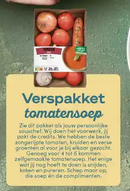Boodschappen Verspakket tomatensoep aanbieding
