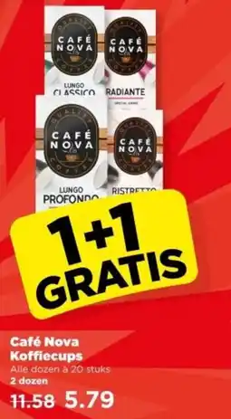 PLUS Café Nova Koffiecups aanbieding