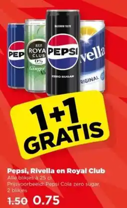 PLUS Pepsi, Rivella en Royal Club aanbieding
