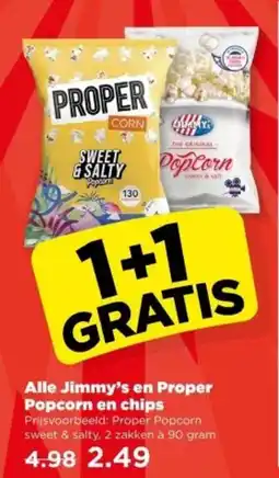 PLUS Alle Jimmy's en Proper aanbieding