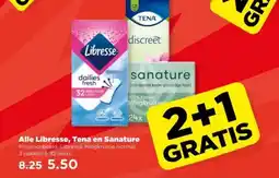 PLUS Alle Libresse, Tena en Sanature aanbieding