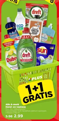 PLUS Alle A merk Hand en vaatwas aanbieding