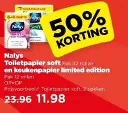 PLUS Nalys Toiletpapier soft en keukenpapier limited edition aanbieding