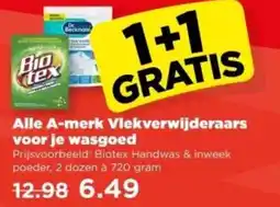 PLUS Alle A-merk Vlekverwijderaars voor je wasgoed aanbieding