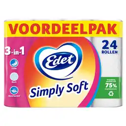 PLUS Edet Simply Soft 24 Rol 3-in-1 aanbieding
