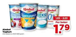 PLUS Almhof Yoghurt aanbieding
