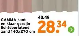 GAMMA GAMMA kant en klaar gordijn lichtdoorlatend aanbieding