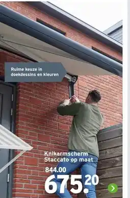 GAMMA Knikarmscherm Staccato op maat aanbieding