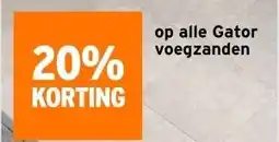 GAMMA Op alle Gator voegzanden aanbieding