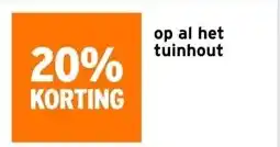 GAMMA Op Al het tuinhout aanbieding