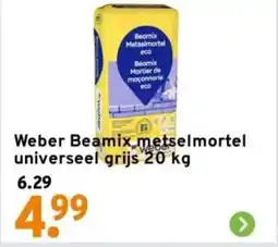 GAMMA Weber Beamix metselmortel universeel aanbieding