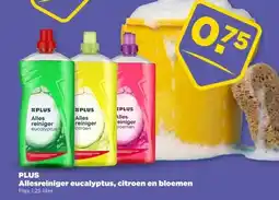 PLUS PLUS Allesreiniger eucalyptus, citroen en bloemen aanbieding