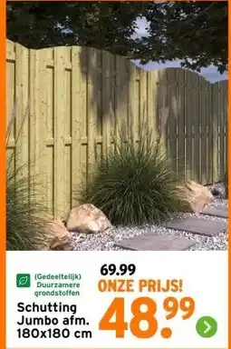 GAMMA Schutting Jumbo aanbieding