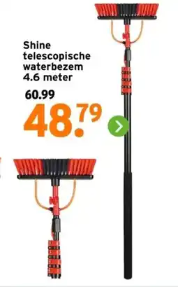 GAMMA Shine telescopische waterbezem aanbieding