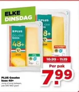 PLUS PLUS Goudse kaas 48+ aanbieding