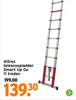 GAMMA Altrex telescoopladder Smart Up Go 11 treden aanbieding